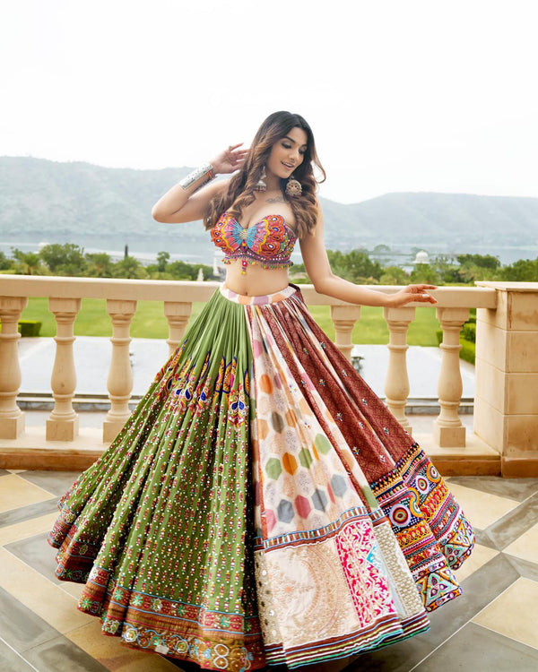 Multi Color Digital Printed Muslin Cotton Designer Trending Special Lehenga Choli