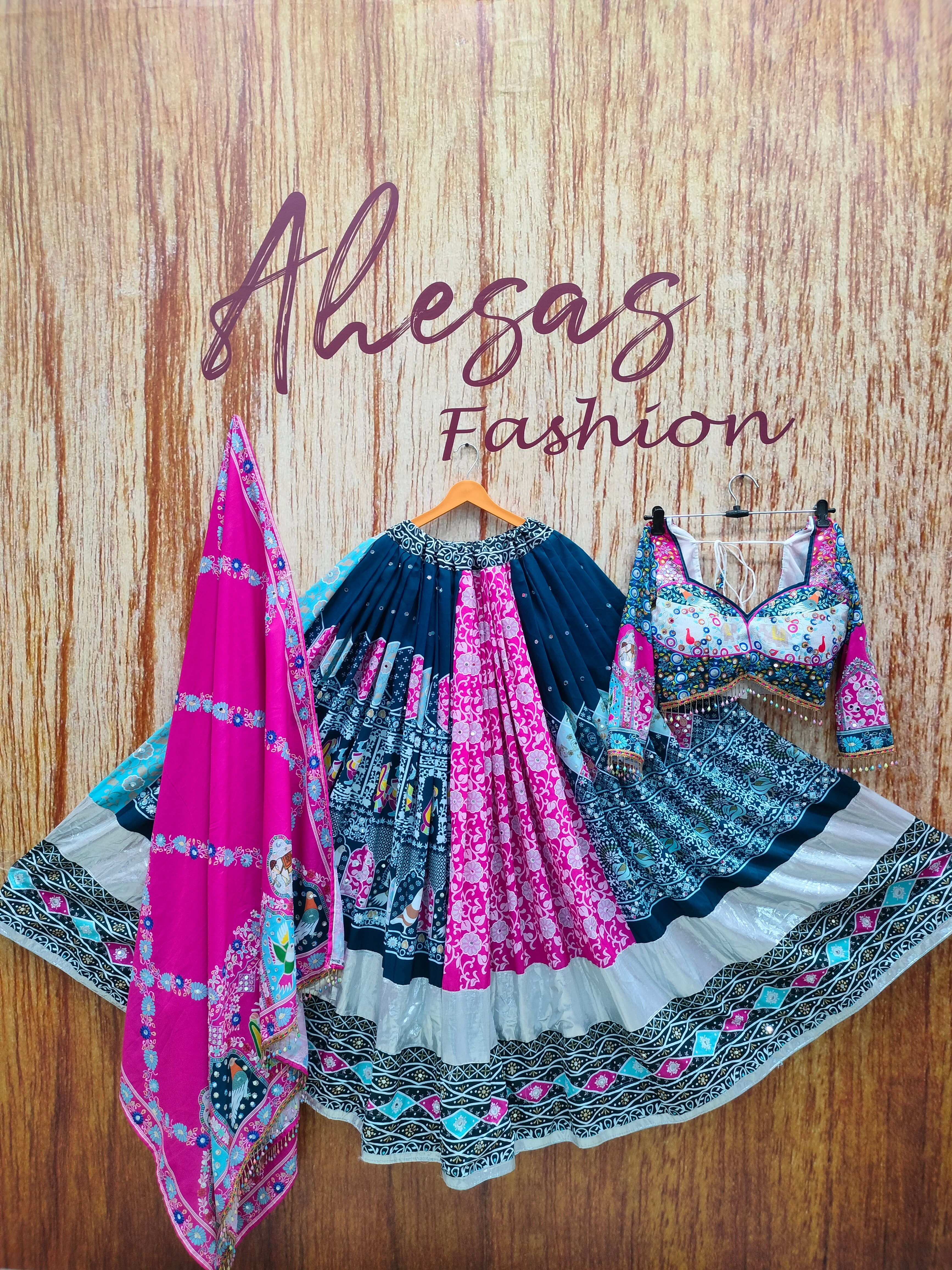 Multi Color Digital Printed Cotton Trendy Lehenga Choli