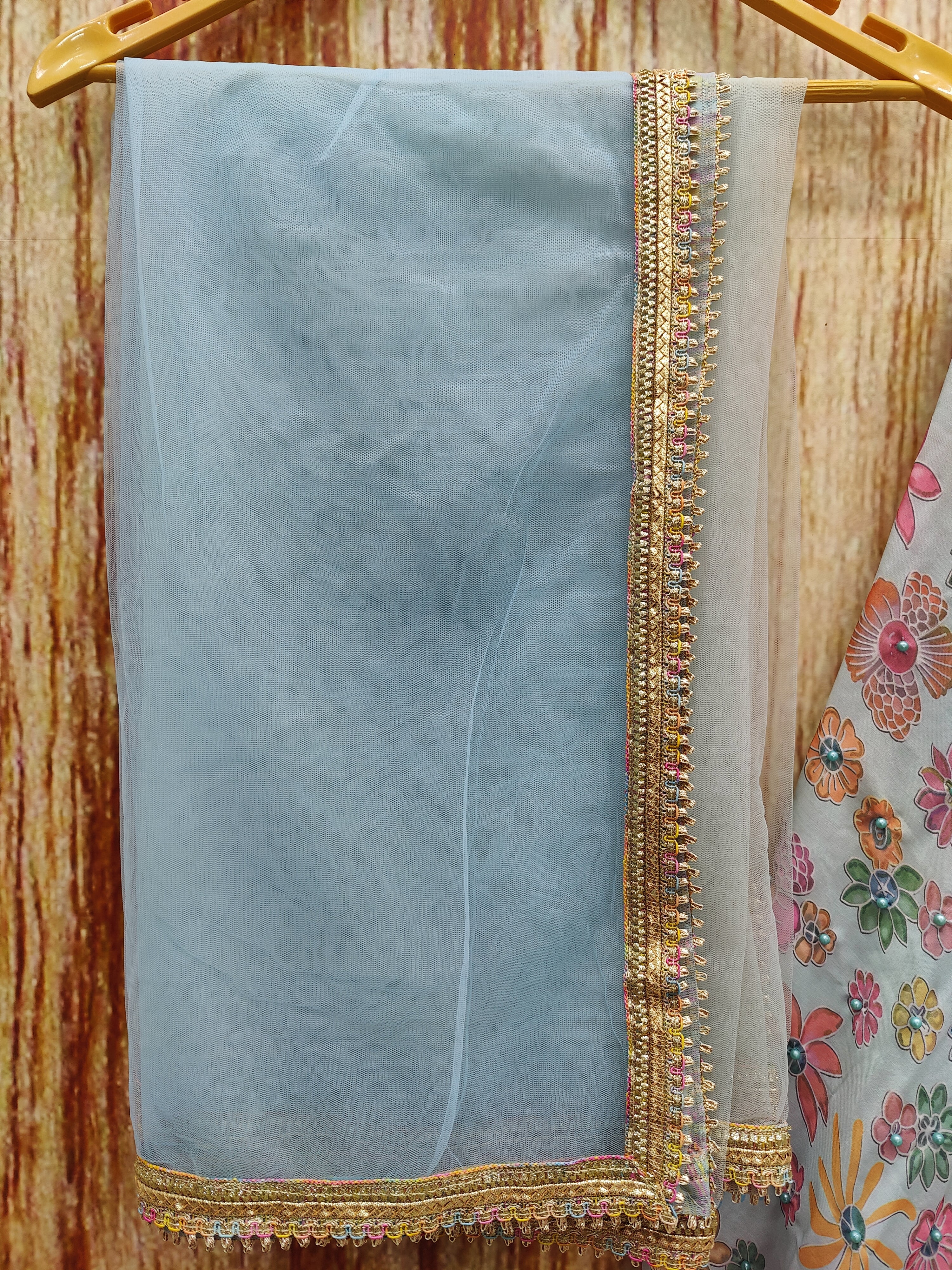 Sky Blue Color Designer Trendy Party Wear Lehenga Choli