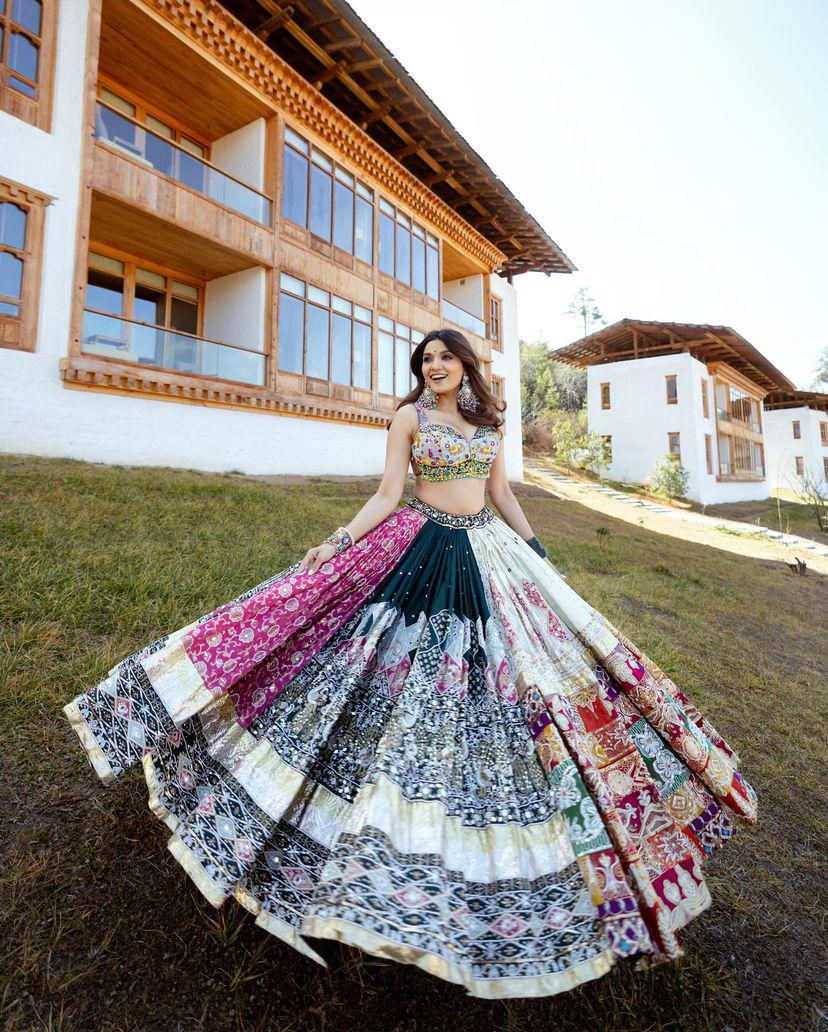 Multi Color Digital Printed Cotton Trendy Lehenga Choli