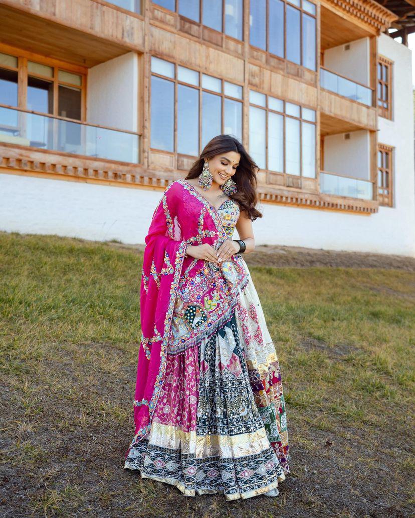 Multi Color Digital Printed Cotton Trendy Lehenga Choli