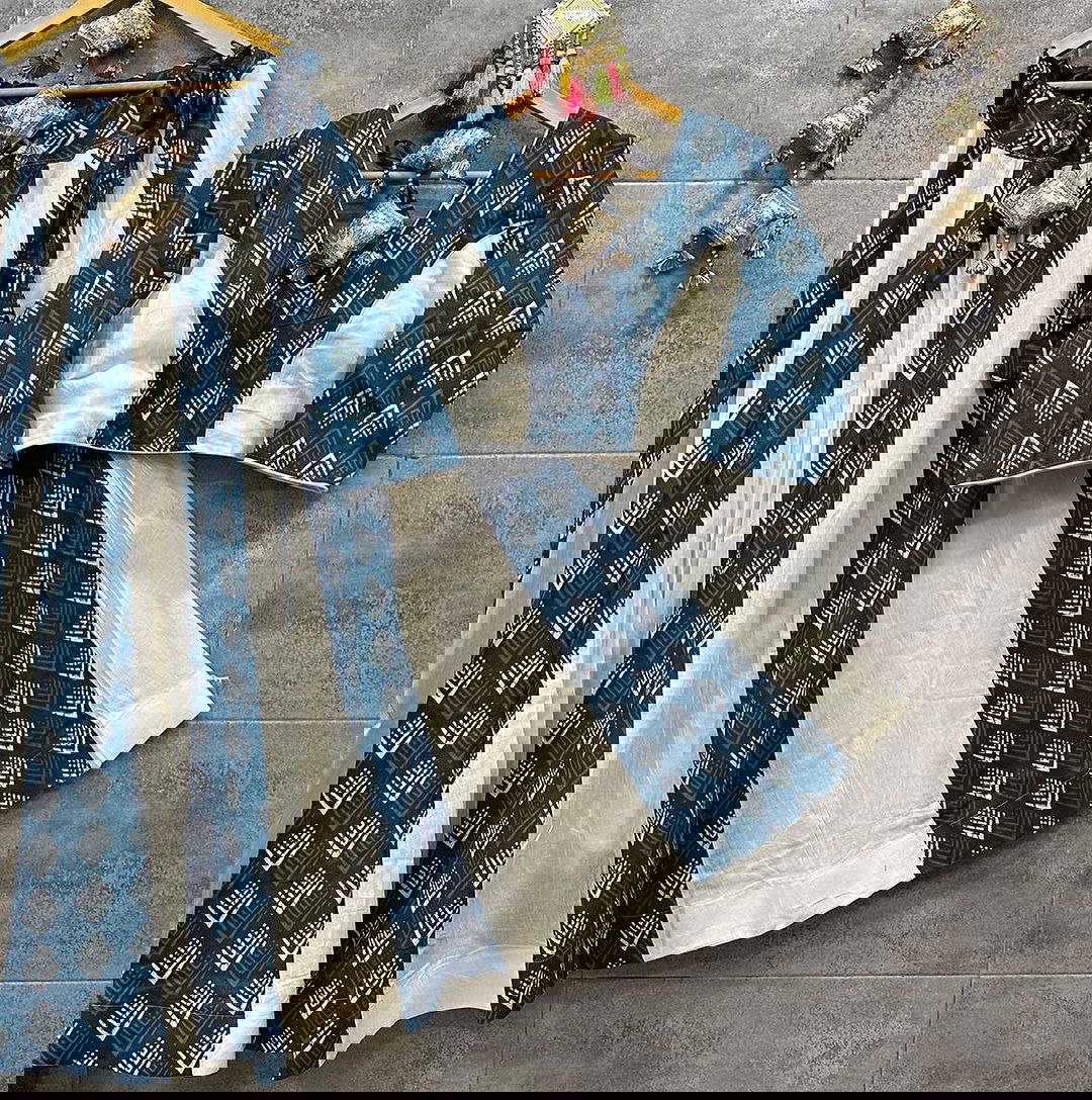 Rama Color Pure Cotton With Print Lehenga Choli Set