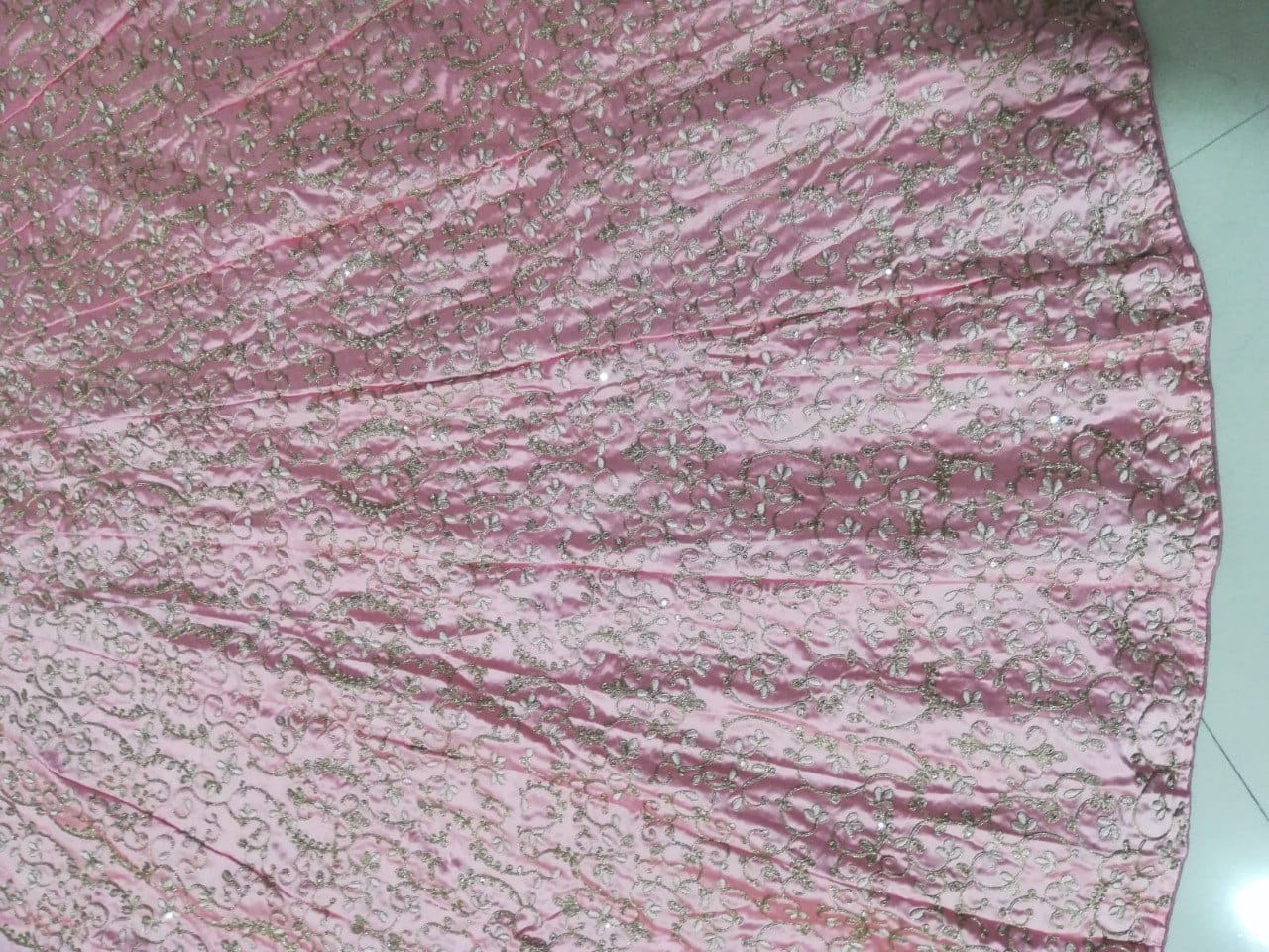 Pink Color Sequins Embroidery Work Designer Wedding Wear Lehenga Choli