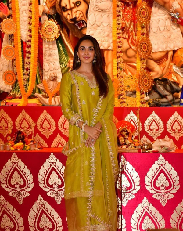 Yellow Color Fancy Bollywood Style Kiaraa Designer Suit Salwar