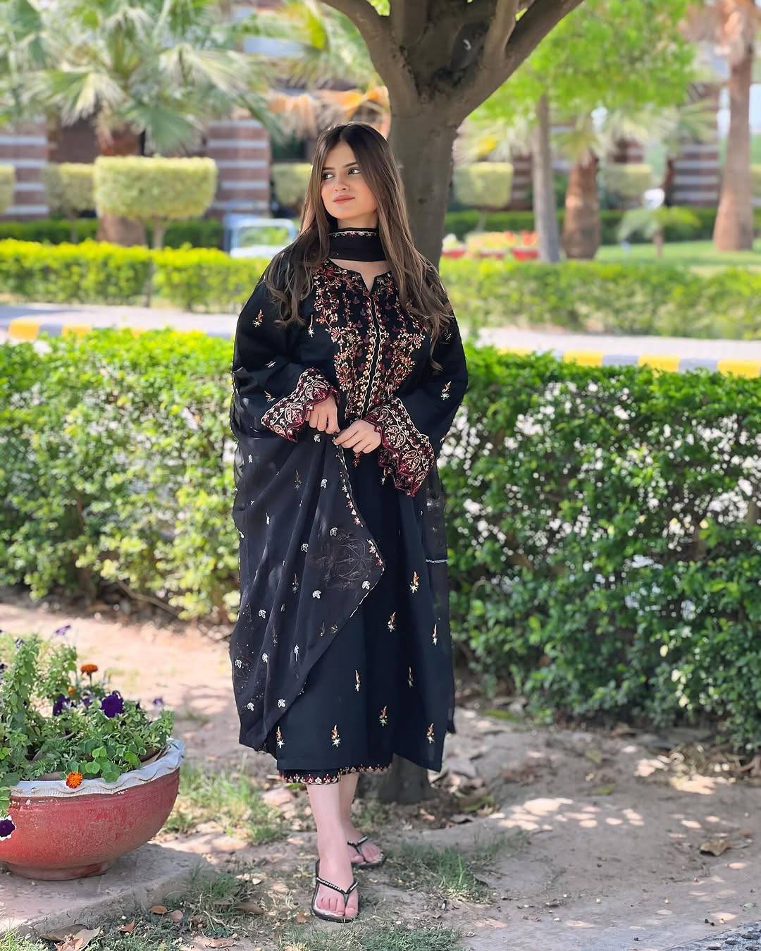 Black Color Sequence Embroidery Work Designer Party Wear Salwar Suit