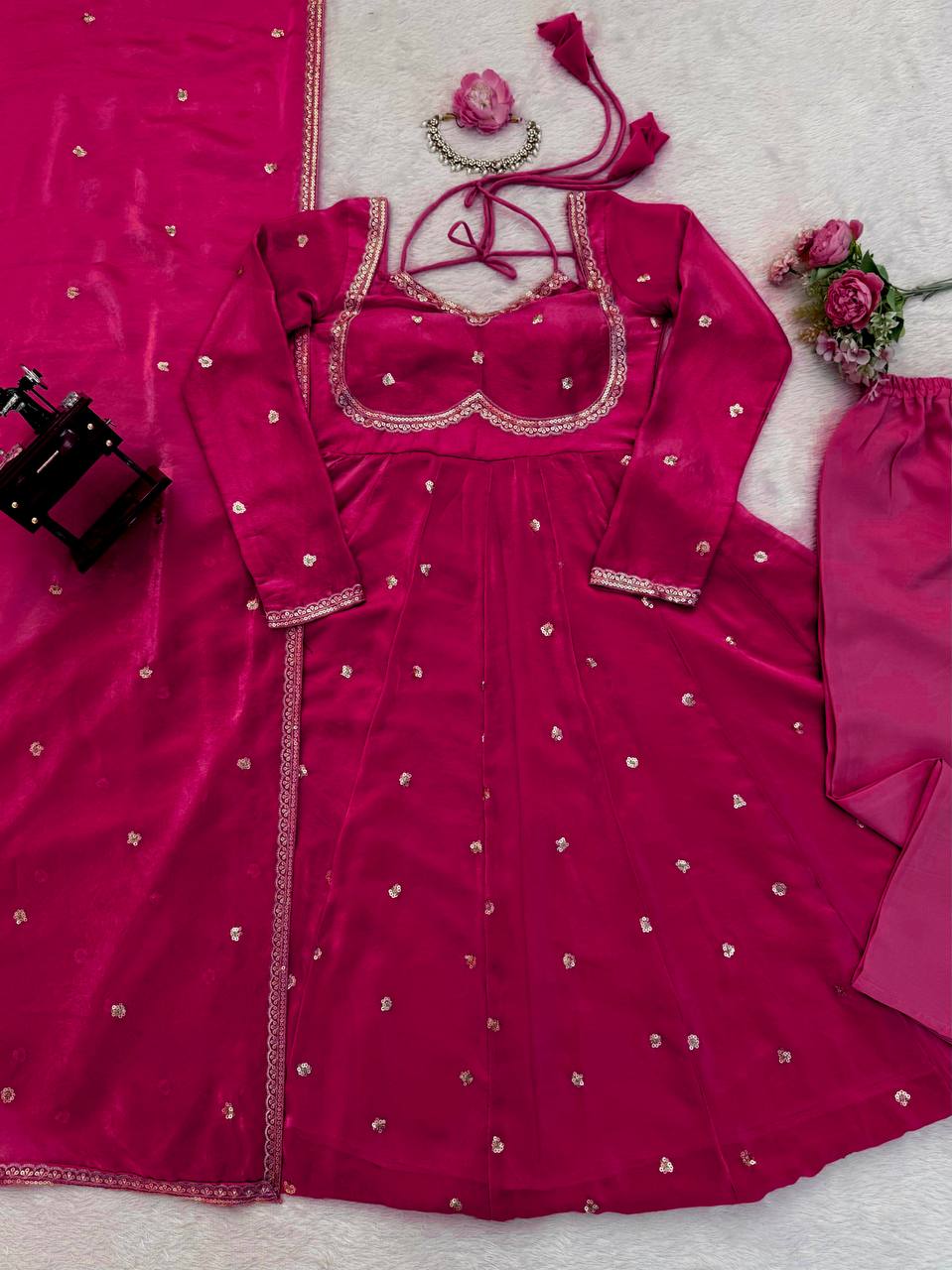 Pink Color Designer Trendy Party Wear Exclusive Gown