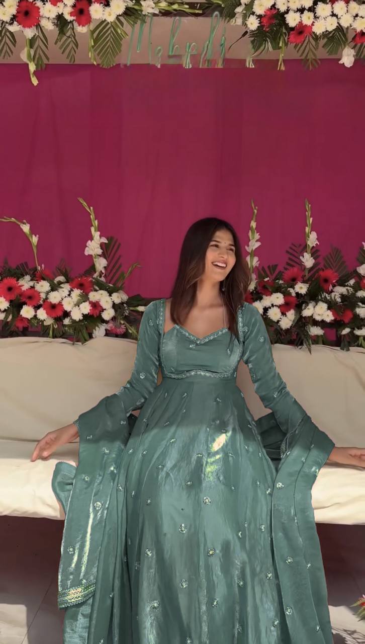 Rama Color Designer Trendy Party Wear Exclusive Gown